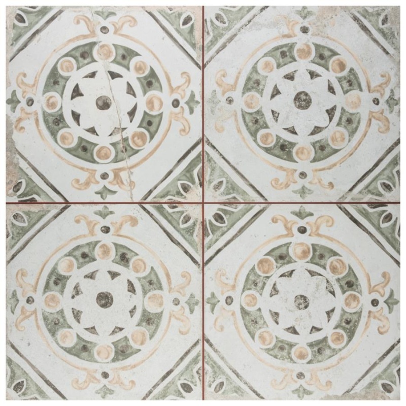 Kings Porto Iria Ceramic Tile - Matte - 17 5/8" X 17 5/8"