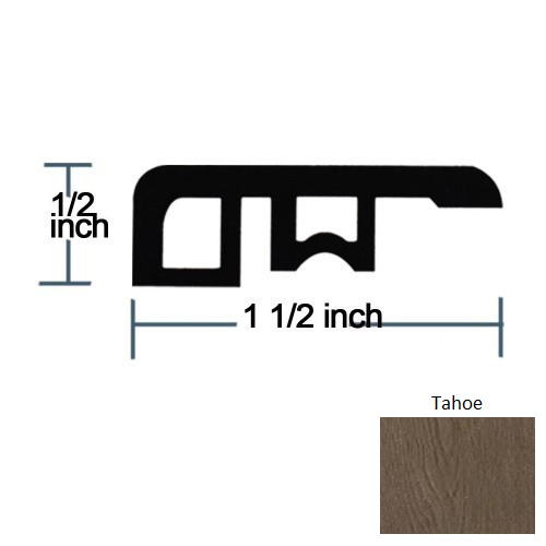 Aqua Tech Tahoe Laminate Wood Moulding / Trim - 94.5" End Cap - Embossed