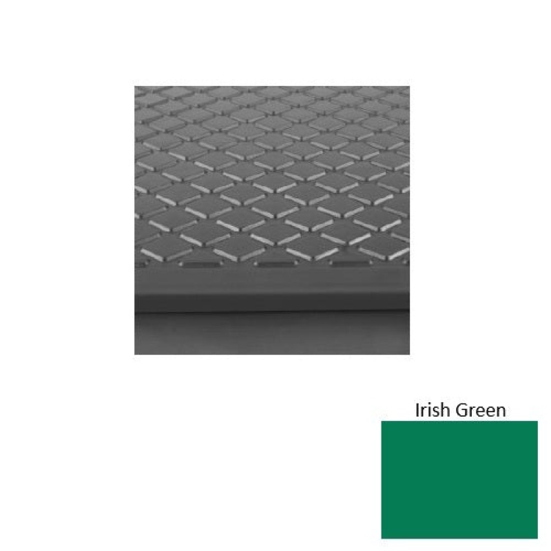 Solid 31 Irish Green Diamond Rubber (Rd) Stair Tread With Dupont Kevlar - Textured