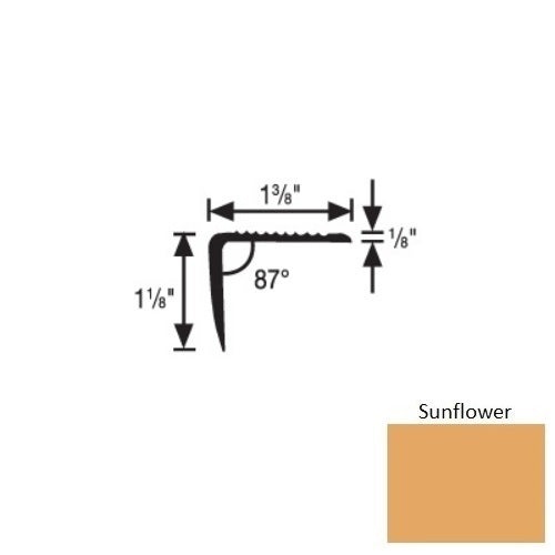 Flextones Sunflower Vinyl 189 Top Set Stair Nosing