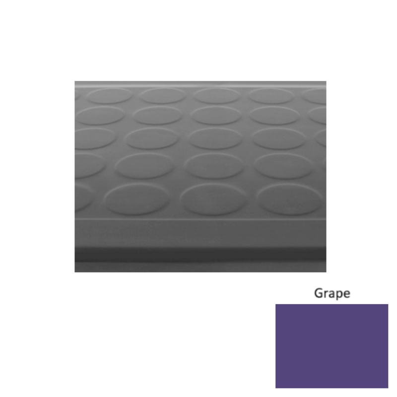 Solid 92 Grape Low Profile Raised Circular Rubber Stair Tread