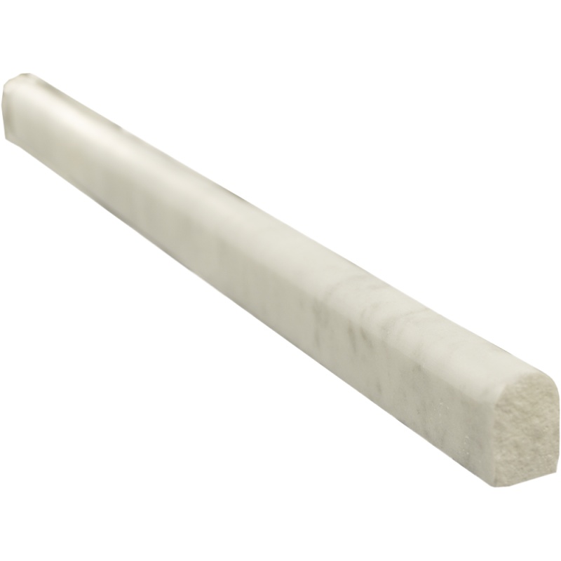 White Carrara Marble Liner 1/2" x 12" Pencil
