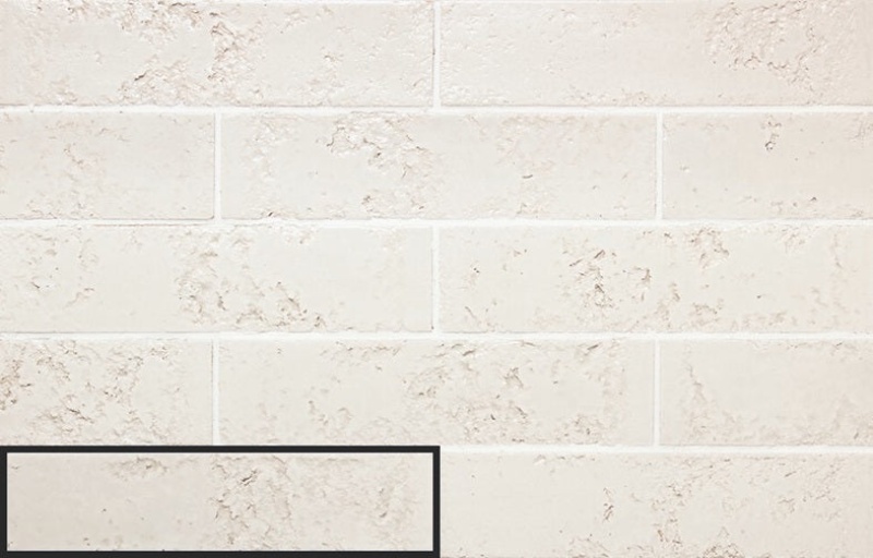 Pukka Cotton White Ceramic Tile - Glossy - 2.5" X 10"