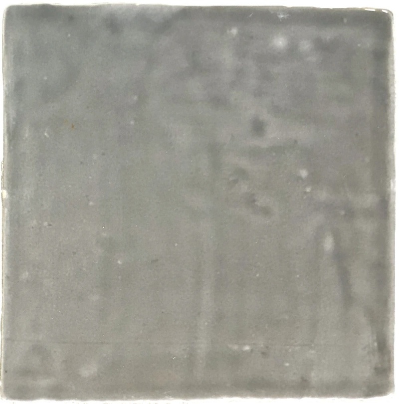 Vintage Grey Glossy Ceramic Tile - 5" x 5"