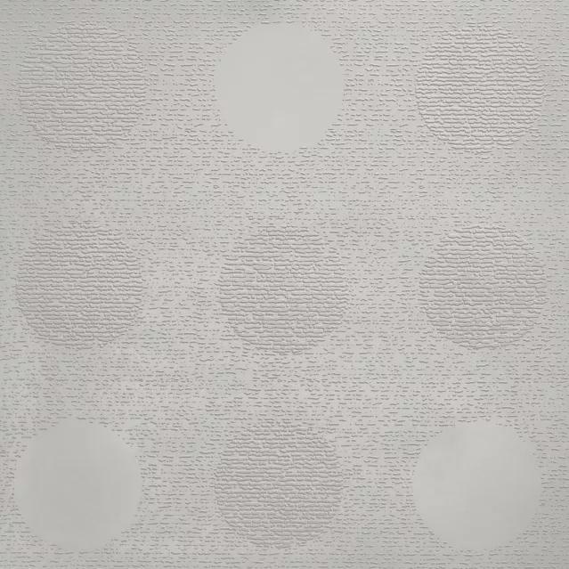 Johnsonite Snowbound Tic Tac Toe Circulinity Rubber Tile - Textured - 24" X 24"