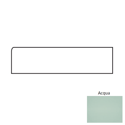 Vetri Acqua Porcelain Floor & Wall Trim 4" x 12" Bullnose