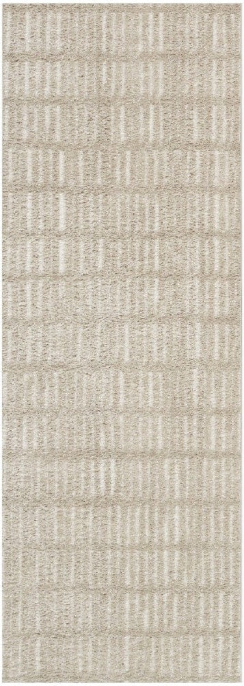 Modern Comfort Ivory Grey Mnc03 Polyester Contemporary Area Rug - 10 Ft Runner - Ivory Grey