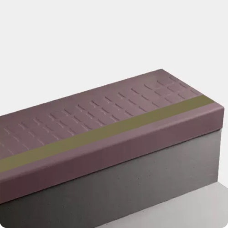 Misted Plum Raised Square Rubber Stair Tread Trim
