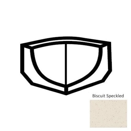 Unglazed Mosaics Biscuit Speckled Porcelain Cove Base Incorner Square