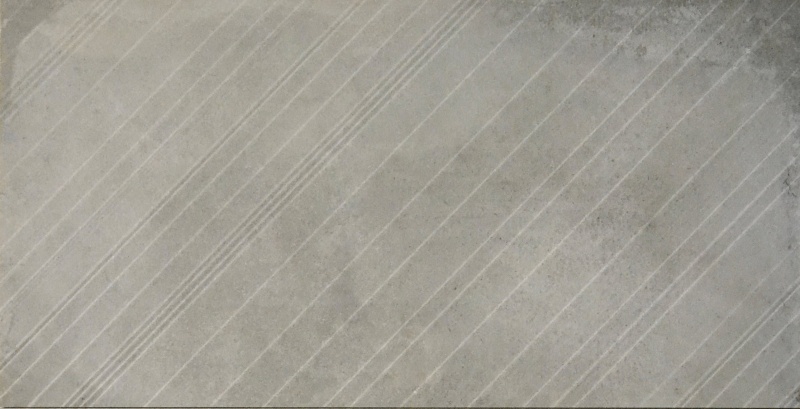 Borigni Gray Diagonal Porcelain Tile - Matte - 18" X 35"