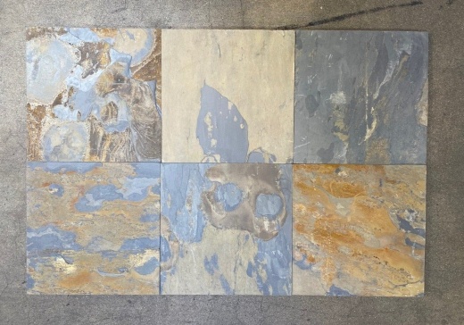 California Gold Slate Tile - Natural Cleft Face, Gauged Back