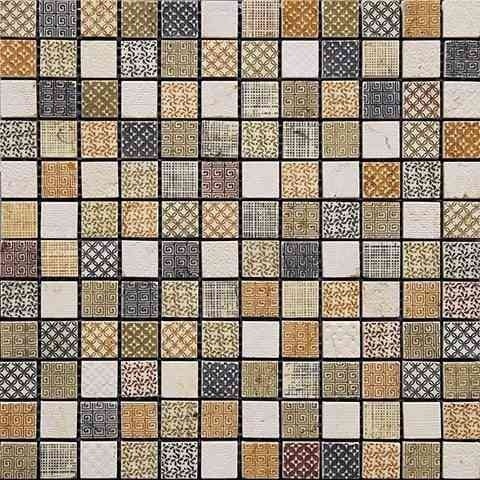 Full Sheet Sample - Skalini Line Artistic Stone Devon 3 Natural Stone Mosaic