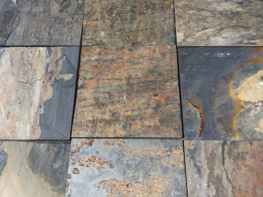California Gold Slate Tile - Natural Cleft Face, Gauged Back