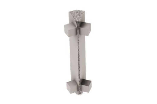 Rondec Ct 135 Degree Inside Corner Metal Tile Edging Trim - Pewter Textured Color Coated Aluminum