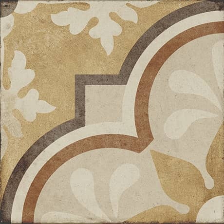 Quartetto Warm Grande Fiore Porcelain Tile - Matte - 8" X 8", Per Pack: 24 Pcs