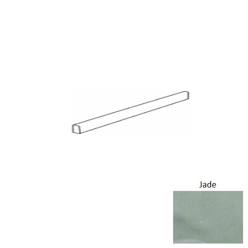 Navarti Kezma Jade Ceramic Floor & Wall Trim - 1/2" X 12" Jolly - Glossy, Per Pack: 5 Pcs