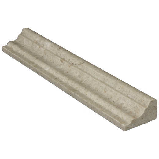 Camargo Limestone Liner - 2" x 12" F5 Chair Rail - Honed