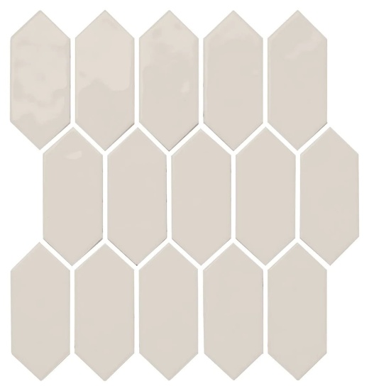 Mythology Olympus Ceramic Mosaic - 2" X 5" Picket Fence - Glossy, Per Pack: 8.76 Sqft