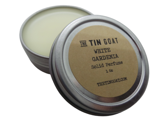 White Gardenia Solid Perfume by The Tin Goat