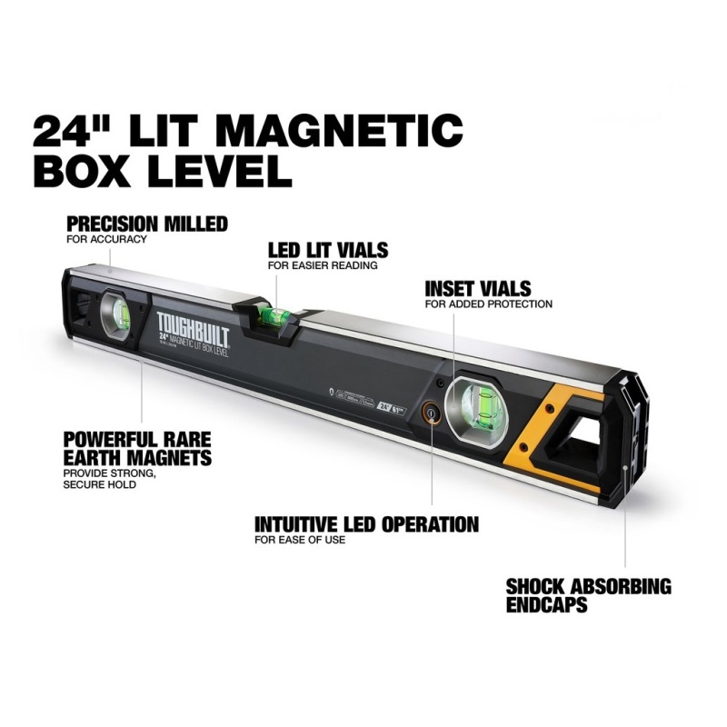 Toughbuilt 24In Lighted Box Level