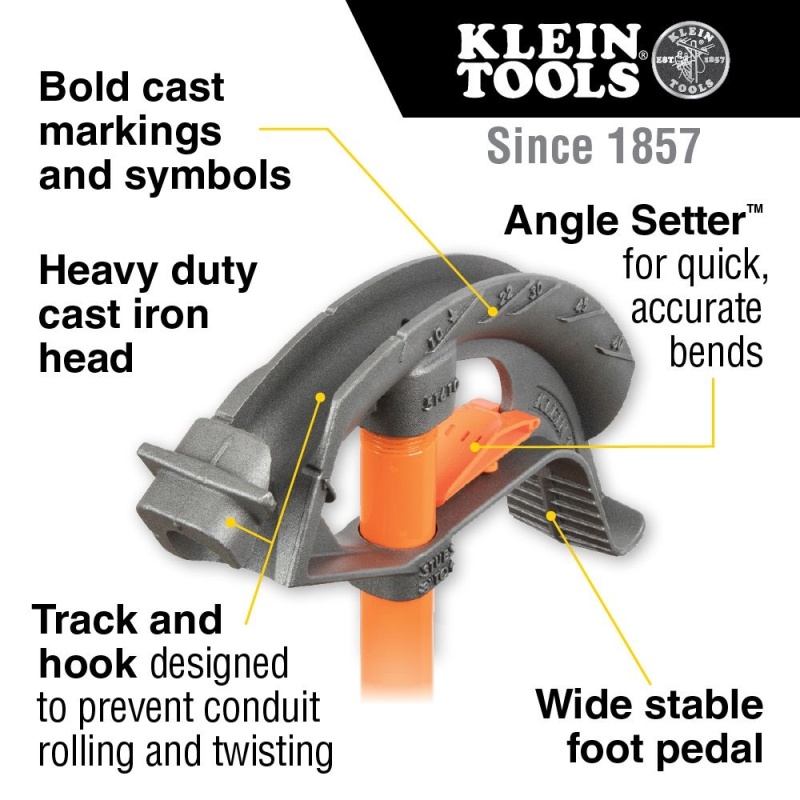 Klein Tools Aerohead Conduit Bender - 3/4In Emt