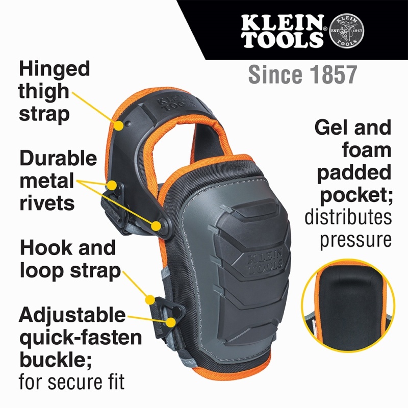 Klein Heavy Duty Hinged Knee Pads