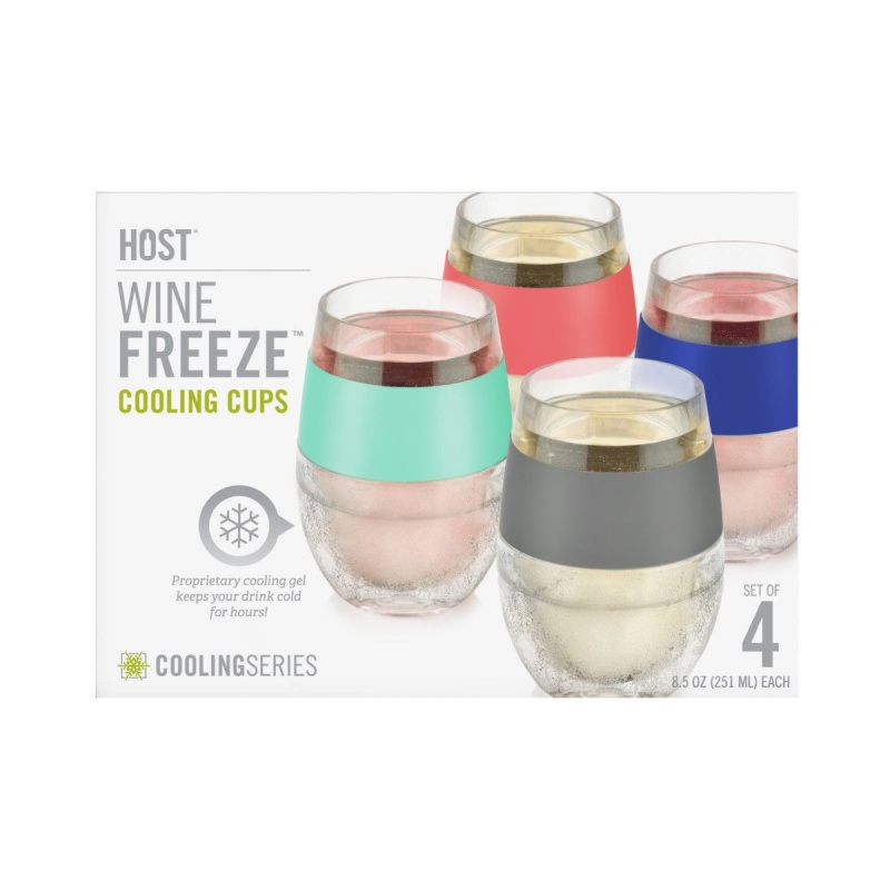 Host - Freeze Wine Cooling Cup - Translucent Magenta