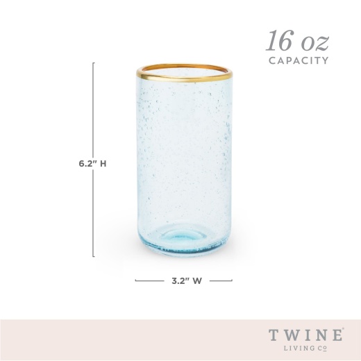 Twine Bubble Glass Tumbler - Thumbnail 5