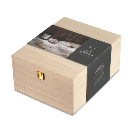 Viski 3-piece Raye Crystal Wine Glass and Corkscrew Gift Box - Thumbnail 5