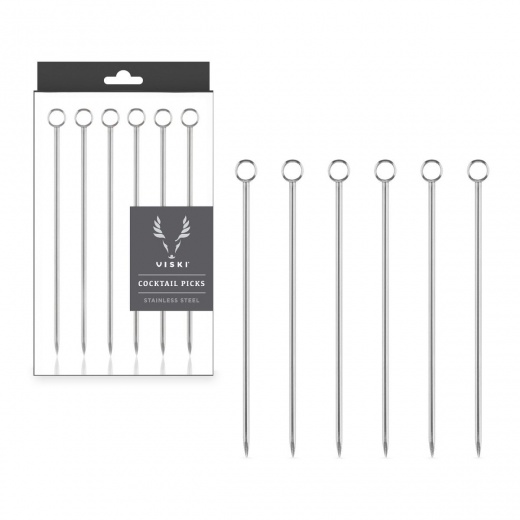 Harrison Cocktail Picks in Stainless Steel Viski