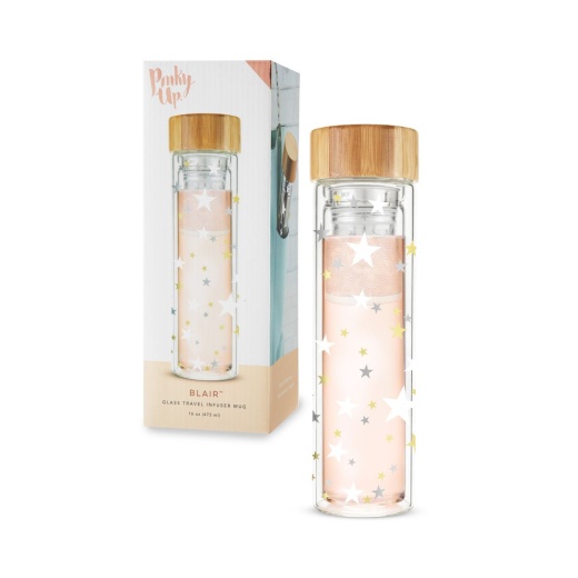 Blair Stars Glass Travel Infuser Mug By Pinky Up