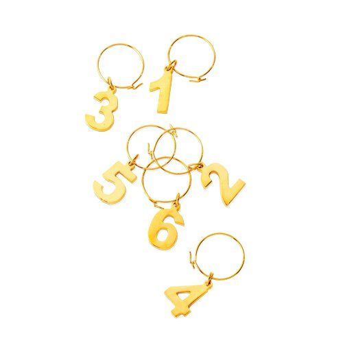 Gold Plated Wine Charms By Viski
