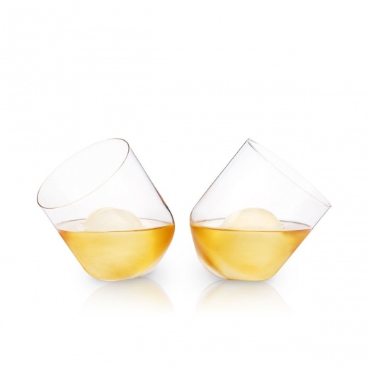 Viski Rolling Crystal Whiskey Tumblers