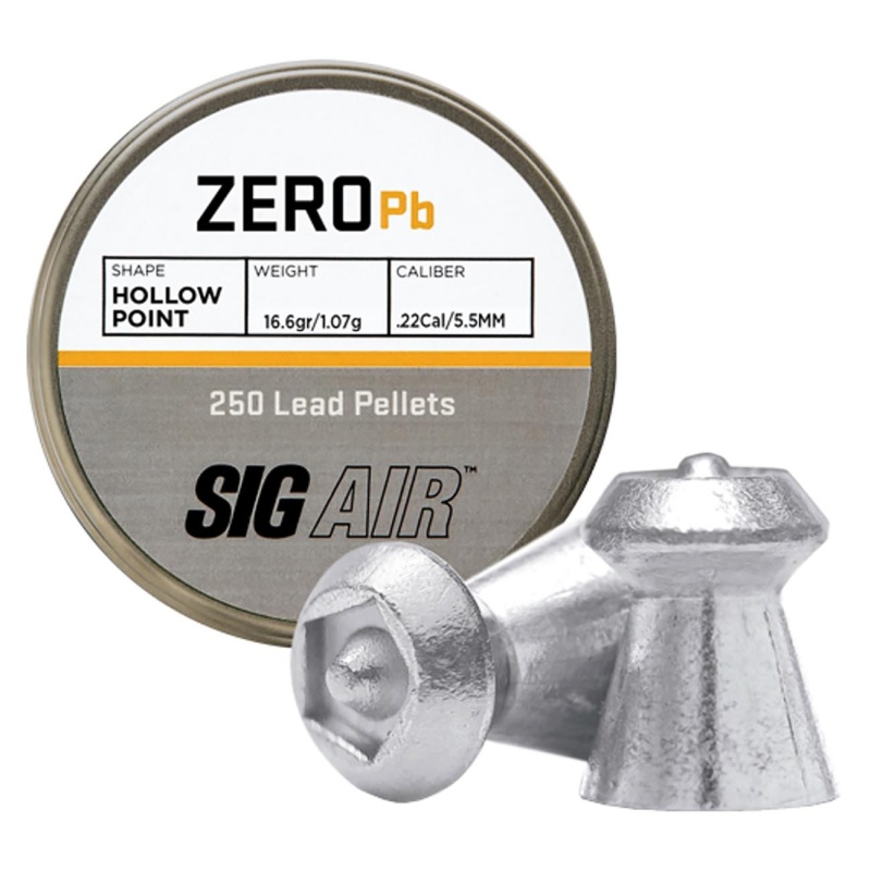 Sig Sauer .22Cal ‘Zero’ Hollow Point Pellets – 16.6 Grain (250 Count)