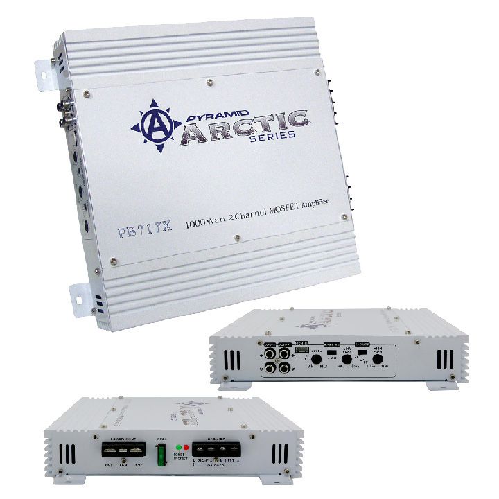 Pyramid 2 Channel Amplifier, 150W Rms/1000W Max