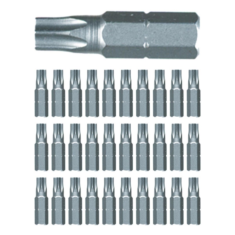 Wiha T40 Torx Contractor Grade Insert Bits, 30 Pack