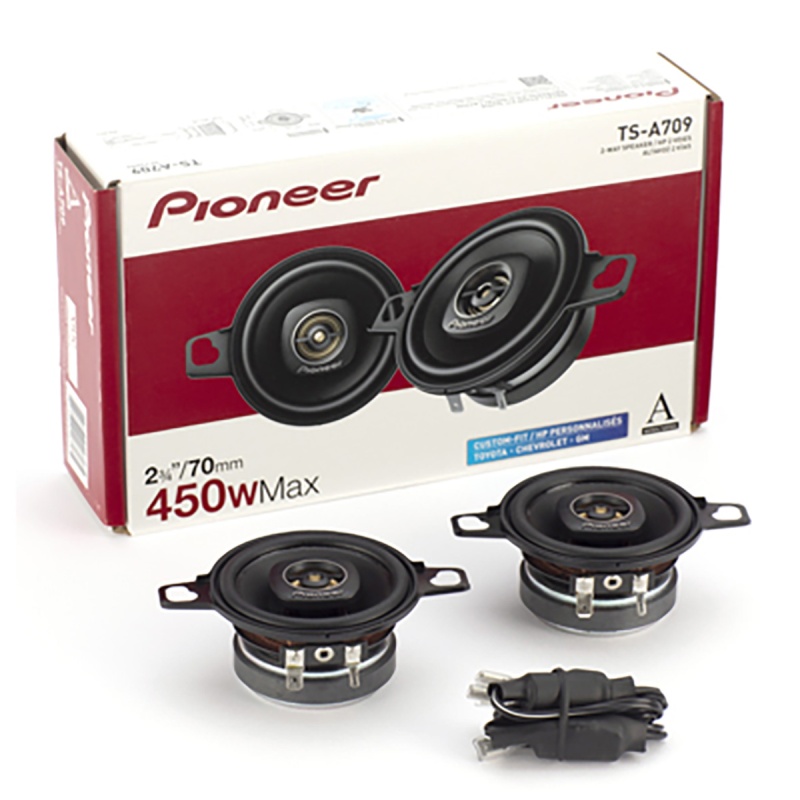 Pioneer 2-3/4″ 2-Way Speakers, 100W Rms/450W Max (Pair)