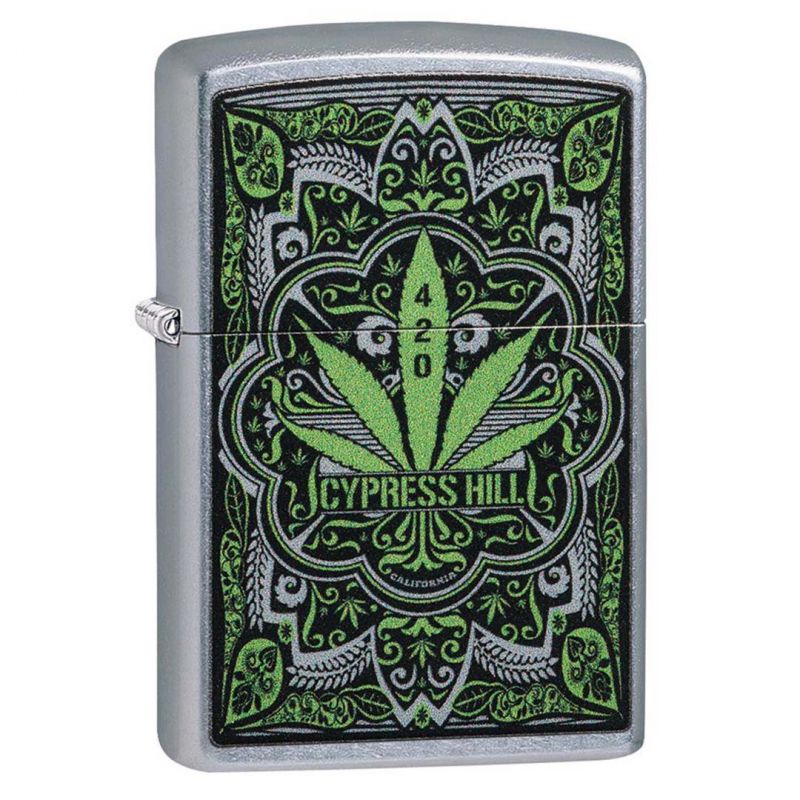 Zippo Windproof Lighter, Cypress Hill Marijuana Leaf