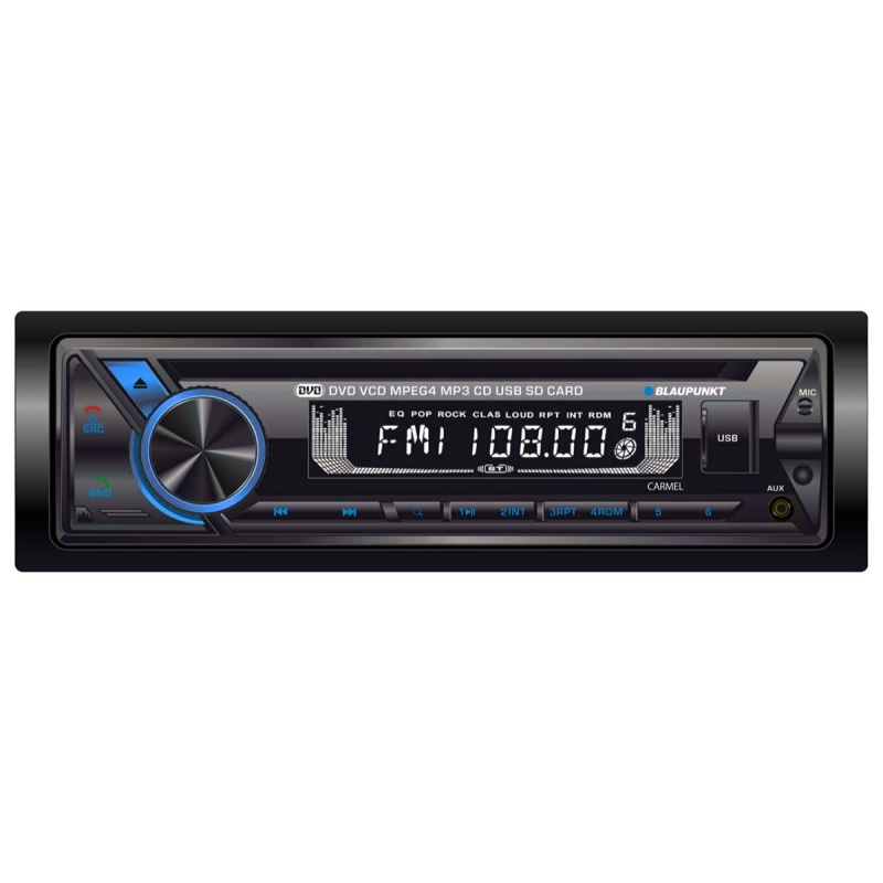 Blaupunkt Single Din Detachable Face Dvd/Cd Receiver With Bluetooth & Remote