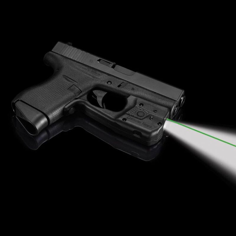 Crimson Trace Laserguard Pro With A Tactical Flashlight For Glock 42 & 43, Green Laser