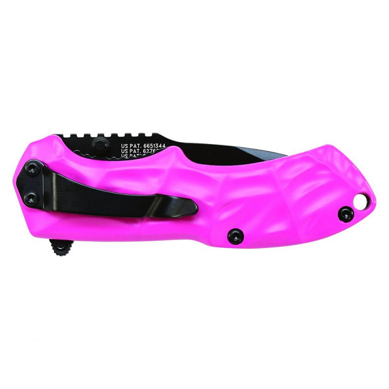 Smith & Wesson 2.5″ Spring Assisted Folding Pocket Knife (Pink Handle)