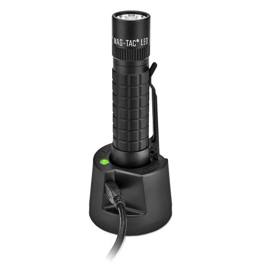 Maglite Tactical Rechargeable Flashlight With Plain Bezel, Black