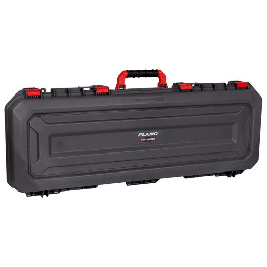 Plano 43″ Allweather Single Tactical Gun Case With Rustrictor (Grey With Red Latches)