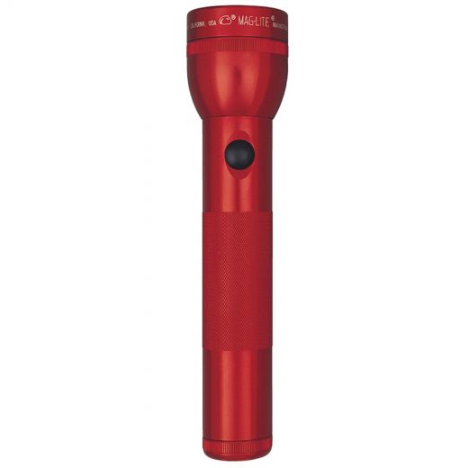 Maglite Xenon 2-Cell D Flashlight, Red
