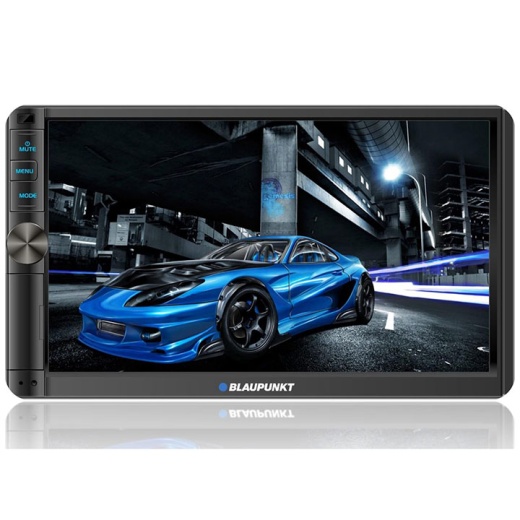Blaupunkt 7″ Double Din Mechless Fixed Face Touchscreen Receiver with Phonelink, Bluetooth, and USB/SD Inputs