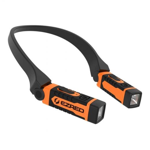 Ezred Anywear Rechargeable Neck Light For Hands-Free Lighting (Orange)