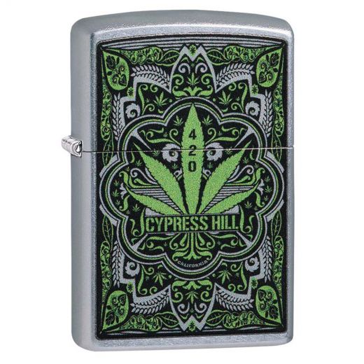 Zippo Windproof Lighter, Cypress Hill Marijuana Leaf