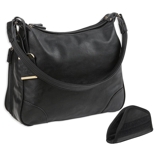 Bulldog Hobo Style Purse With Holster – Black