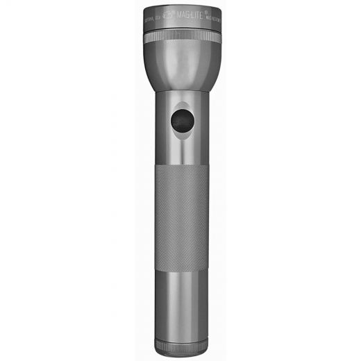 Maglite Xenon 2-Cell D Flashlight, Gray