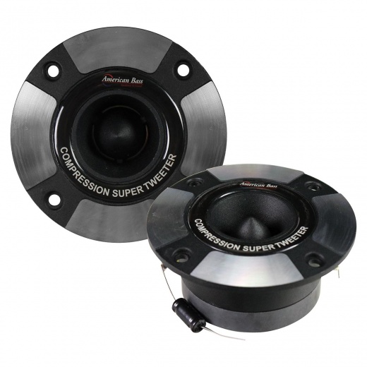 American Bass 1 Compression Tweeter, 150W Max, 4 Ohm (Sold In Pairs)